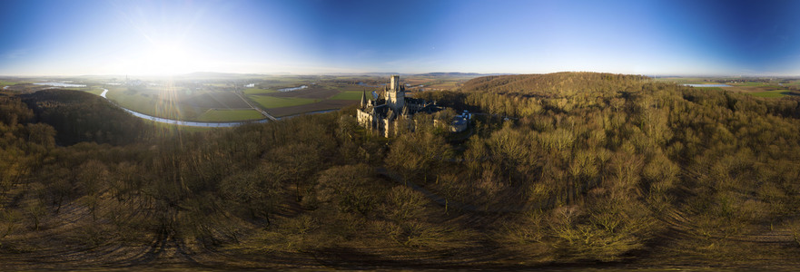 Luftaufnahme der Marienburg bei Nordstemmen