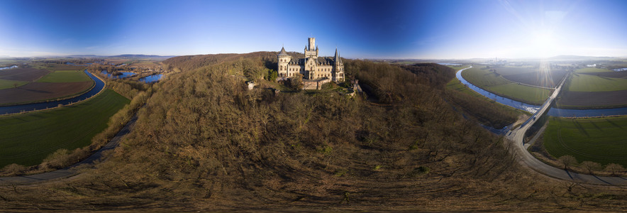 Luftaufnahme der Marienburg bei Nordstemmen