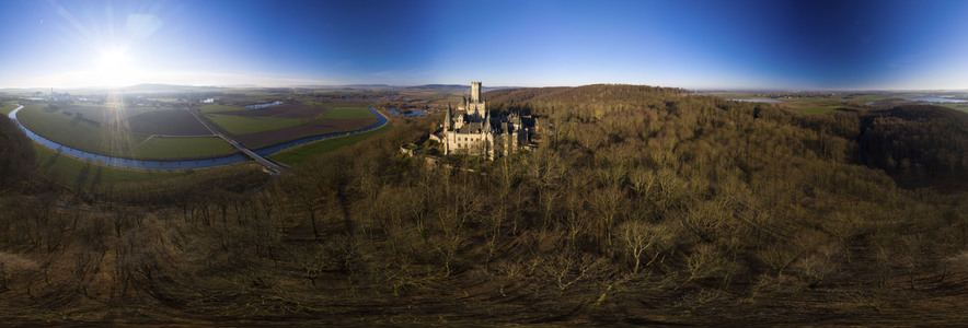 Luftaufnahme der Marienburg bei Nordstemmen