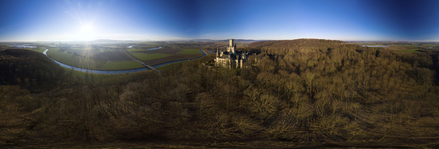 Luftaufnahme der Marienburg bei Nordstemmen