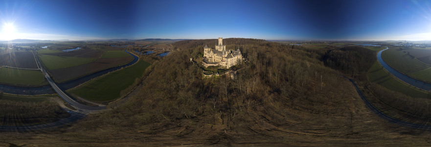Luftaufnahme der Marienburg bei Nordstemmen