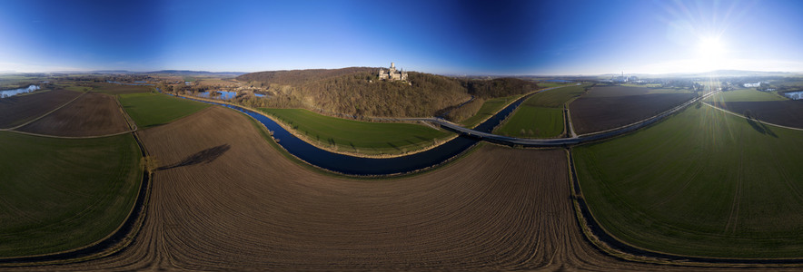 Luftaufnahme der Marienburg bei Nordstemmen