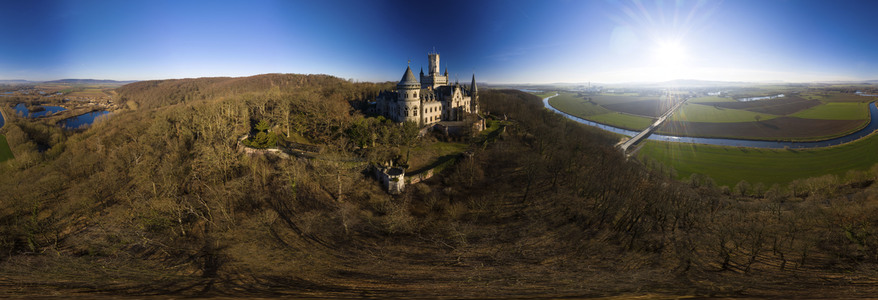 Luftaufnahme der Marienburg bei Nordstemmen