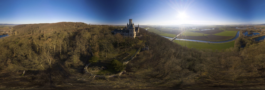 Luftaufnahme der Marienburg bei Nordstemmen