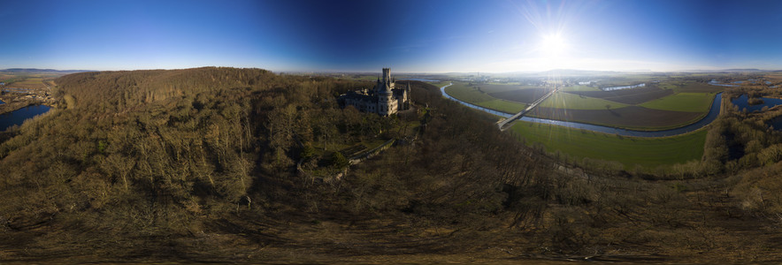 Luftaufnahme der Marienburg bei Nordstemmen
