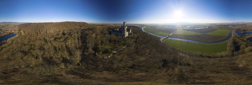 Luftaufnahme der Marienburg bei Nordstemmen
