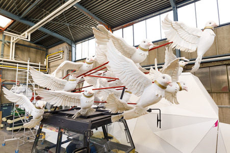 Richtfest für den Rosenmontagszug 2019 in Köln