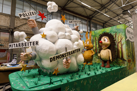 Richtfest für den Rosenmontagszug 2019 in Köln