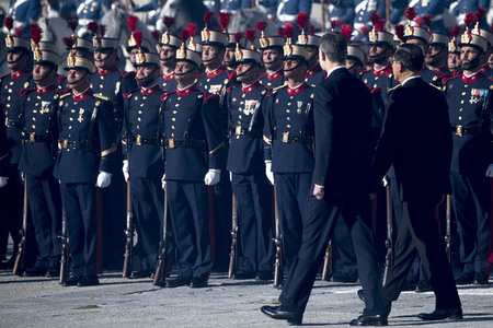 Begrüßungszeremonie für Präsident Vizcarra in Madrid