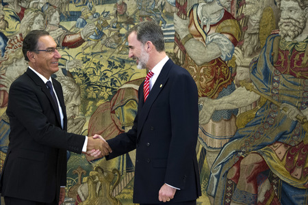 Empfang für Präsident Vizcarra in Madrid