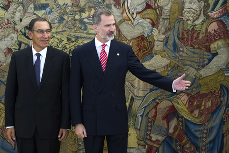 Empfang für Präsident Vizcarra in Madrid