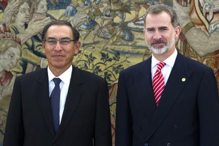 Empfang für Präsident Vizcarra in Madrid