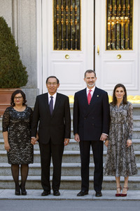 Präsident Vzicarra zu Gast bei den spanischen Royals in Madrid