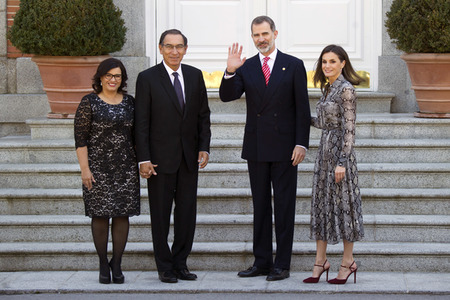 Präsident Vzicarra zu Gast bei den spanischen Royals in Madrid