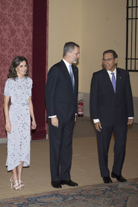 Empfang von Präsident Vizcarra zu Ehren der spanischen Royals in Madrid