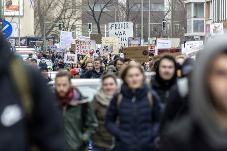 Demonstration gegen EU-Urheberrechtsreform in Berlin