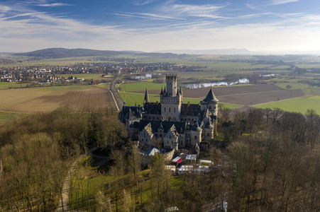 Luftaufnahme der Marienburg bei Nordstemmen
