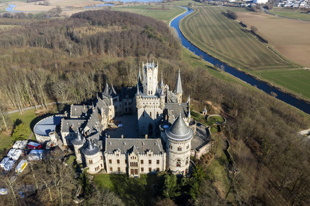 Luftaufnahme der Marienburg bei Nordstemmen