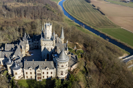 Luftaufnahme der Marienburg bei Nordstemmen