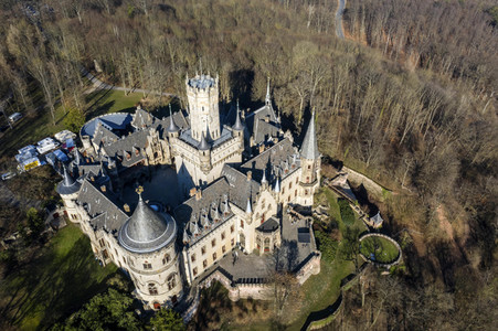 Luftaufnahme der Marienburg bei Nordstemmen