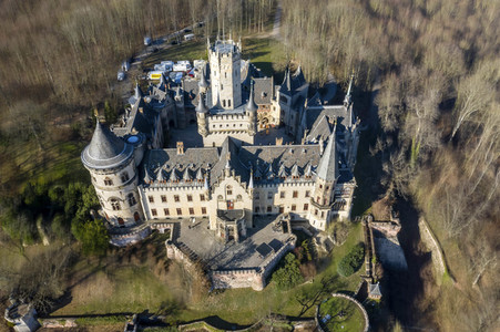 Luftaufnahme der Marienburg bei Nordstemmen