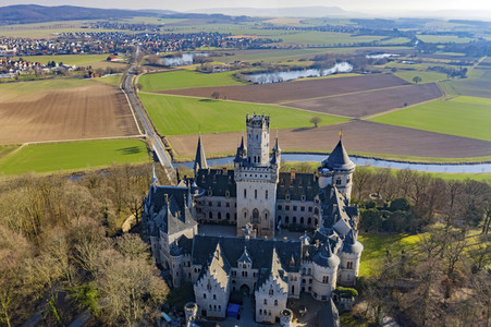 Luftaufnahme der Marienburg bei Nordstemmen