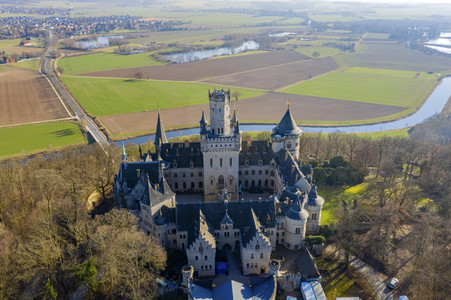 Luftaufnahme der Marienburg bei Nordstemmen