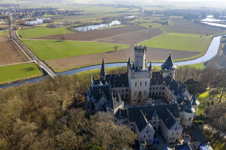 Luftaufnahme der Marienburg bei Nordstemmen