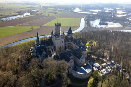 Luftaufnahme der Marienburg bei Nordstemmen