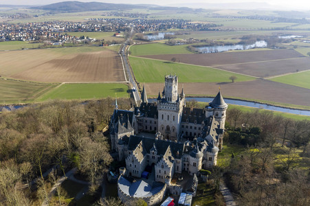 Luftaufnahme der Marienburg bei Nordstemmen