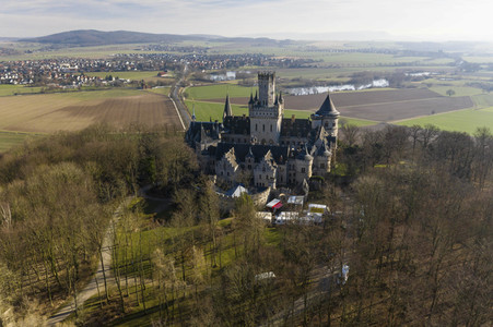 Luftaufnahme der Marienburg bei Nordstemmen