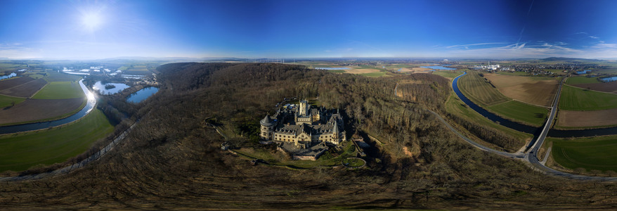 Luftaufnahme der Marienburg bei Nordstemmen
