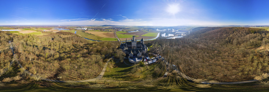 Luftaufnahme der Marienburg bei Nordstemmen