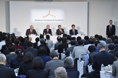 Pressekonferenz der Renault-Nissan-Mitsubishi Motors Corporation in Yokohama