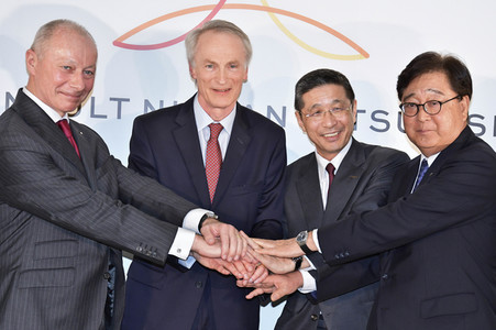 Pressekonferenz der Renault-Nissan-Mitsubishi Motors Corporation in Yokohama