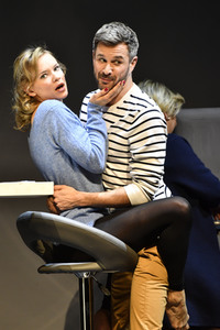 Theaterprobe 'Monsieur Pierre geht online' in Berlin