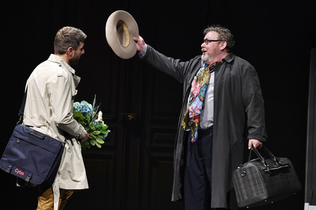 Theaterprobe 'Monsieur Pierre geht online' in Berlin