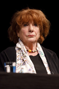 Annie Ernaux und Hannelore Hoger auf der lit.Cologne 2019 in Köln