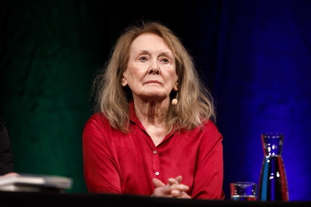 Annie Ernaux und Hannelore Hoger auf der lit.Cologne 2019 in Köln