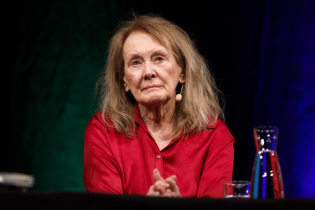 Annie Ernaux und Hannelore Hoger auf der lit.Cologne 2019 in Köln