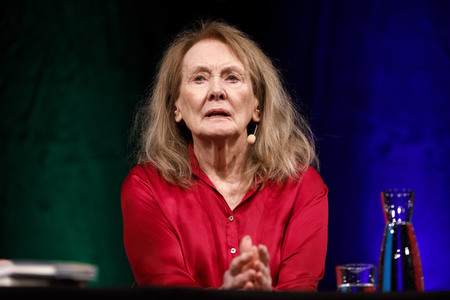 Annie Ernaux und Hannelore Hoger auf der lit.Cologne 2019 in Köln