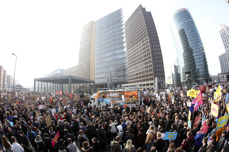 Demonstration gegen Urheberrechtsreform der EU in Berlin