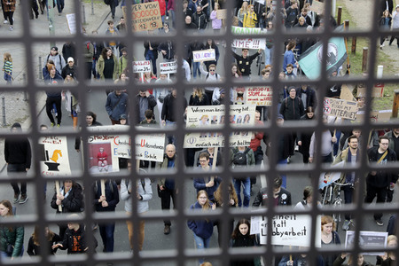 Demonstration gegen Urheberrechtsreform der EU in Berlin