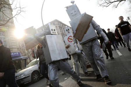 Demonstration gegen Urheberrechtsreform der EU in Berlin
