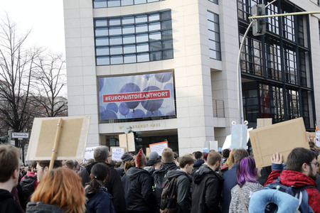 Demonstration gegen Urheberrechtsreform der EU in Berlin