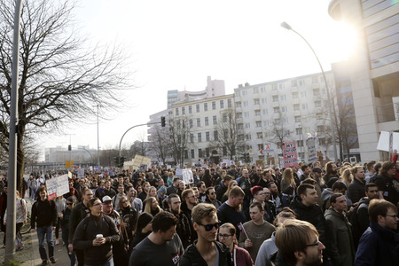 Demonstration gegen Urheberrechtsreform der EU in Berlin