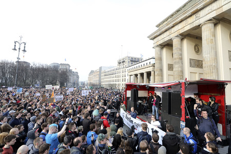 Demonstration gegen Urheberrechtsreform der EU in Berlin