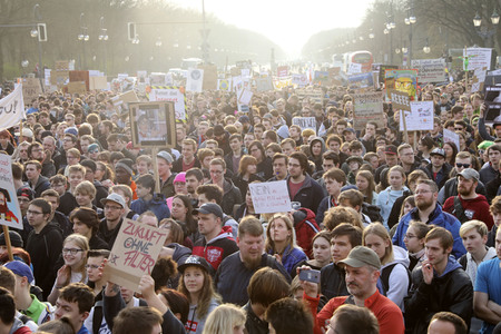 Demonstration gegen Urheberrechtsreform der EU in Berlin