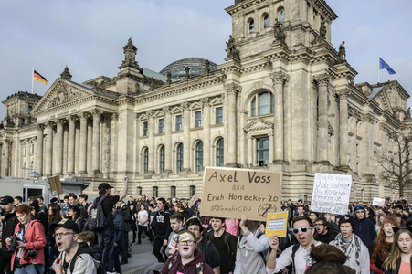 Demonstration gegen Urheberrechtsreform der EU in Berlin