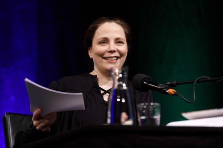 Thea Dorn und Fritzi Haberlandt auf der lit.Cologne 2019 in Köln